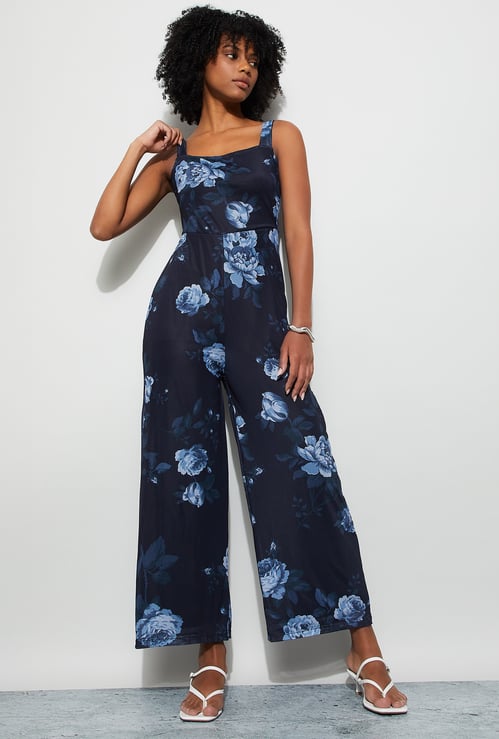 GINGER Floral Print Jumpsuit