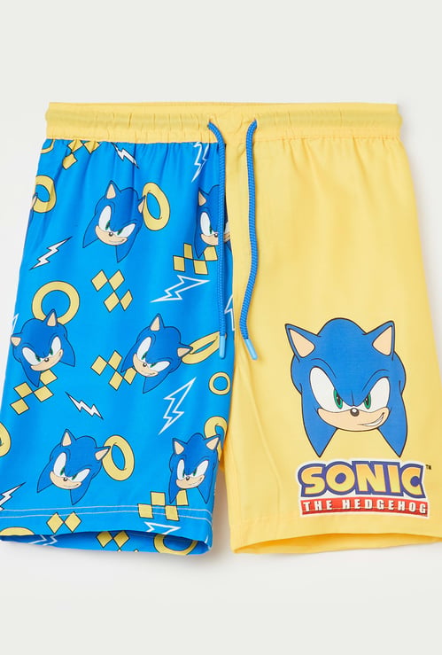 KIDSVILLE Boys Sonic Print Shorts