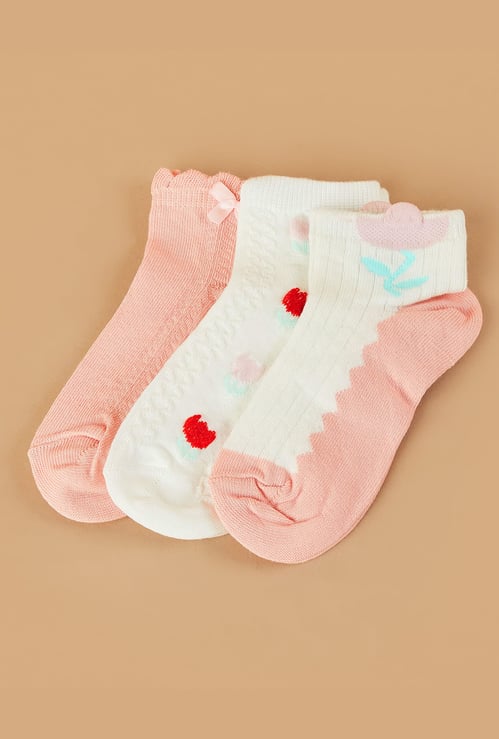 FAME FOREVER Girls Character No Show Socks - Pack 3