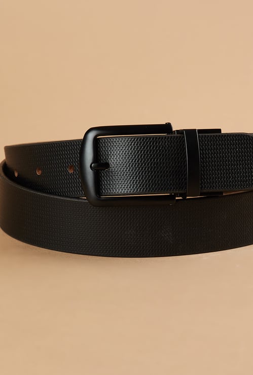 CODE Textured Leather Reversible Belt