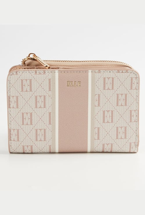ELLE Monogram Zip-Around Wallet