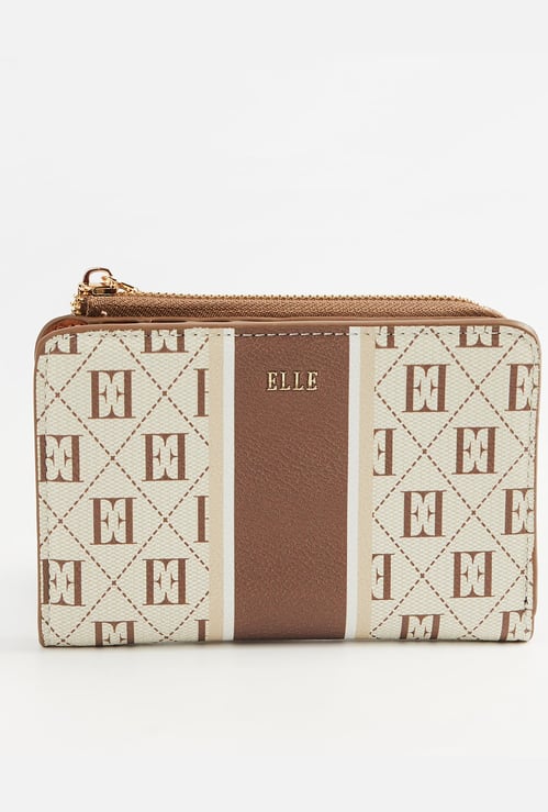 ELLE Monogram Zip-Around Wallet