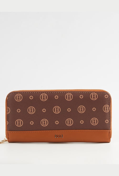 ELLE Printed Zip Closure Wallet