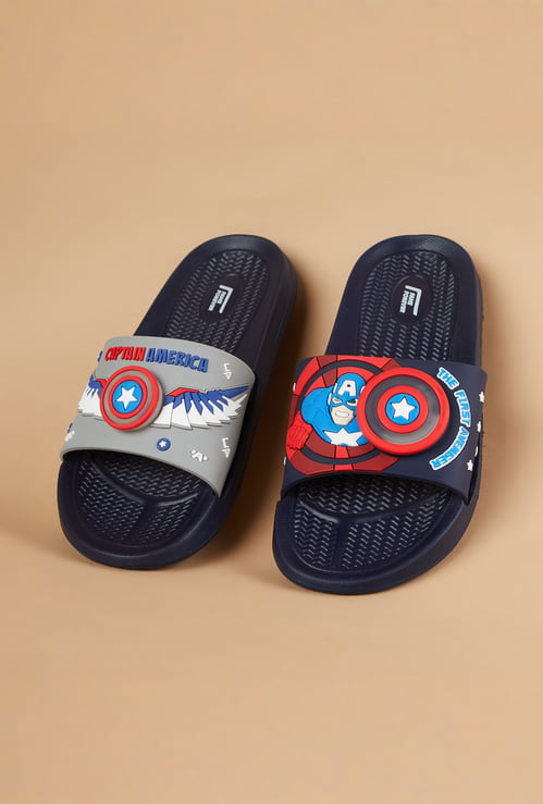 FAME FOREVER Boys Captain America Sliders