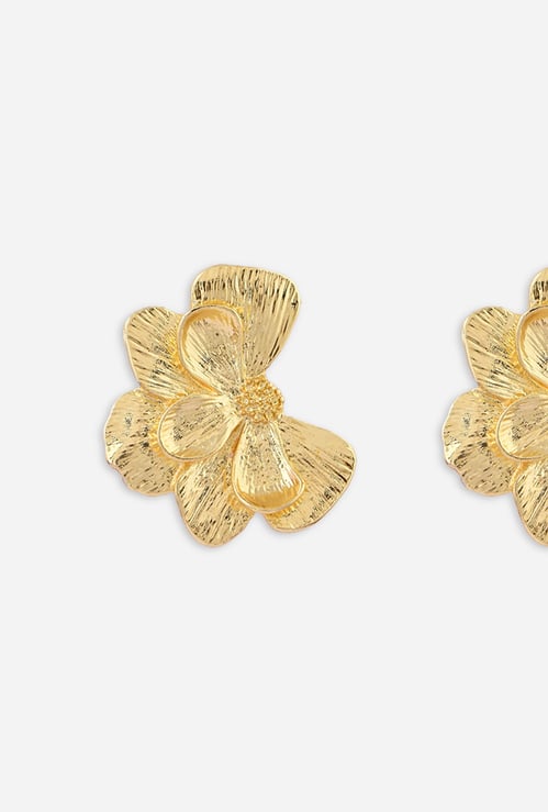 TONIQ Floral Plated Pasa Earrings