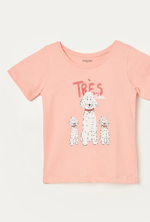 JUNIORS Girls Graphic Print T-shirt