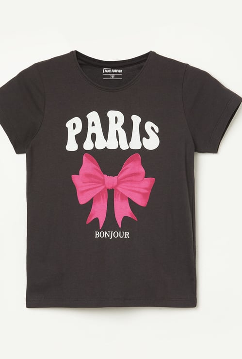FAME FOREVER Girls Graphic Print T-shirt
