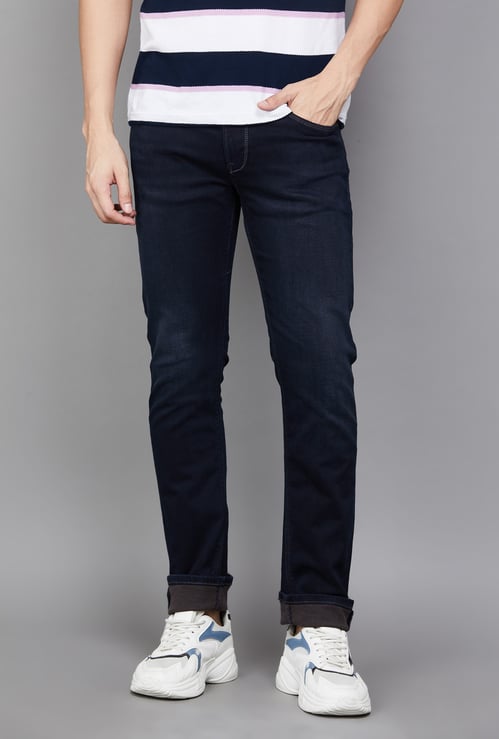 PEPE JEANS Darkwashed Mythi Jeans (Slim Straight)