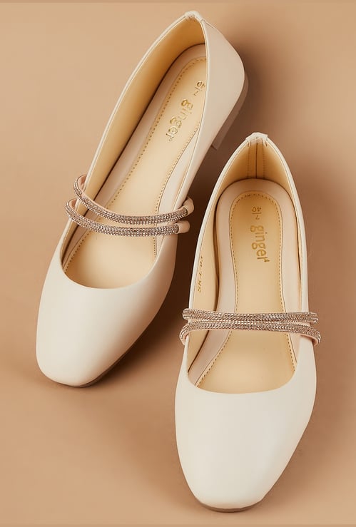GINGER Embellished Ballerinas