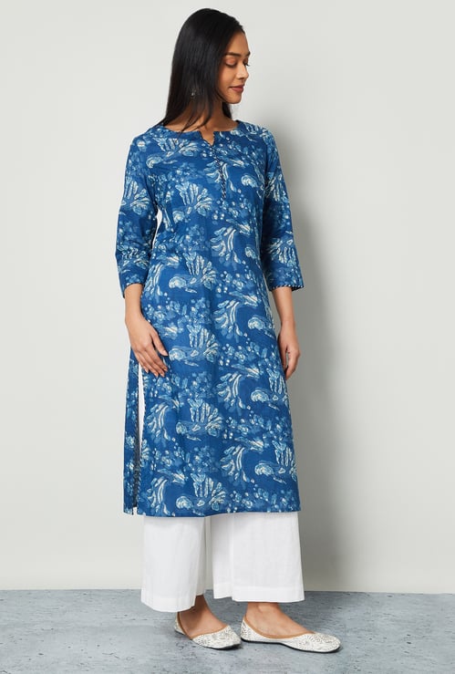 MELANGE Printed Straight Kurta