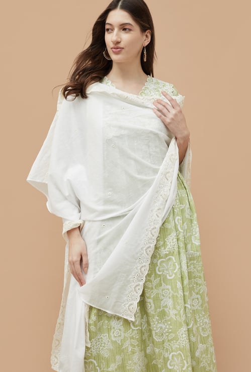 MELANGE Embroidered Dupatta