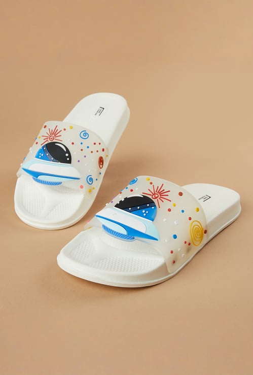 FAME FOREVER Boys Applique Sliders