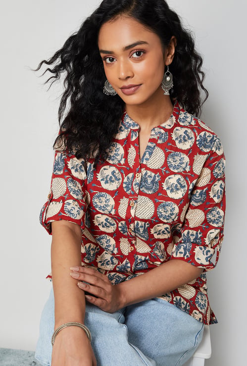 MELANGE Ethnic Motif Straight Kurti
