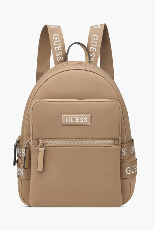 GUESS Garnon Brand Print Backpack