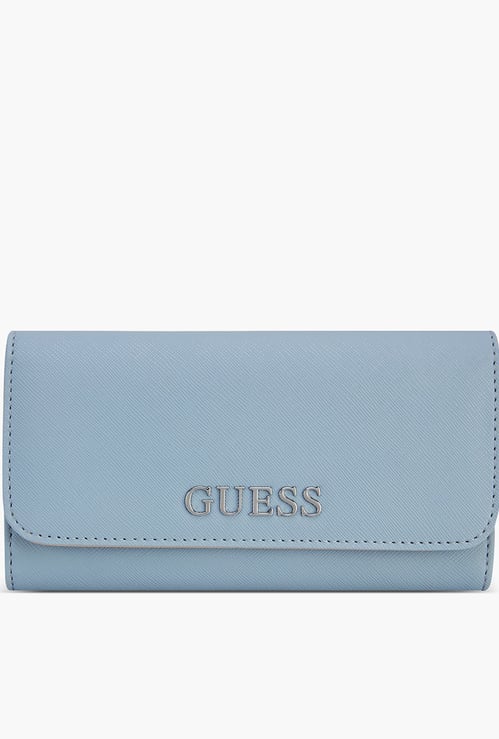 GUESS Abbas Textured Tri-Fold Wallet