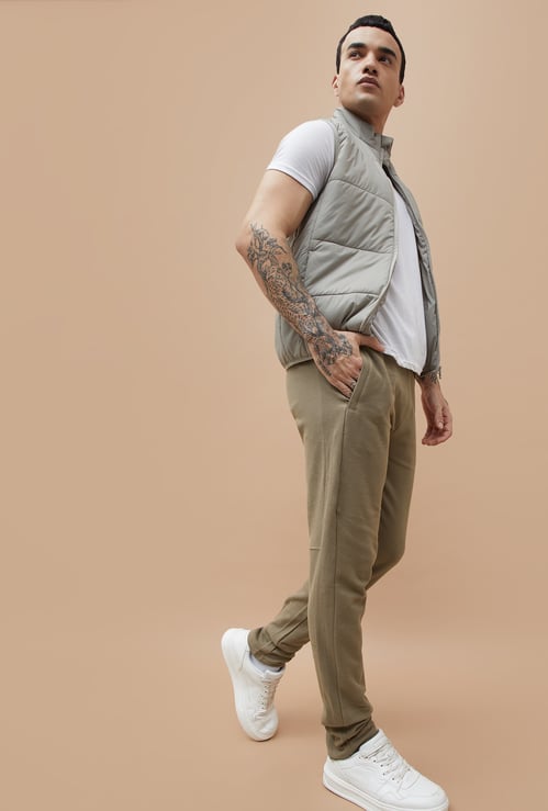 FAME FOREVER Solid Slim Fit Track Pants