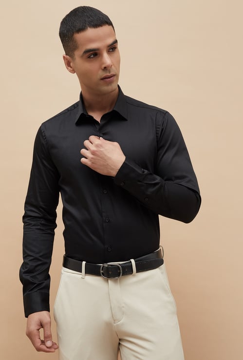 CODE Solid Slim Fit Formal Shirt