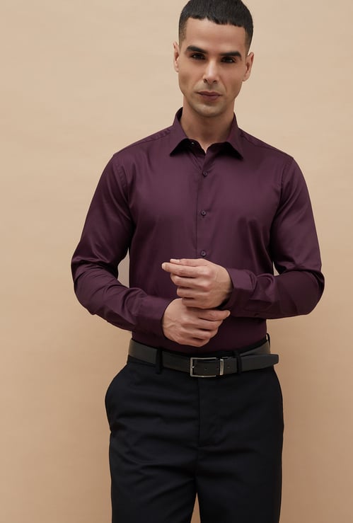 CODE Solid Slim Fit Formal Shirt
