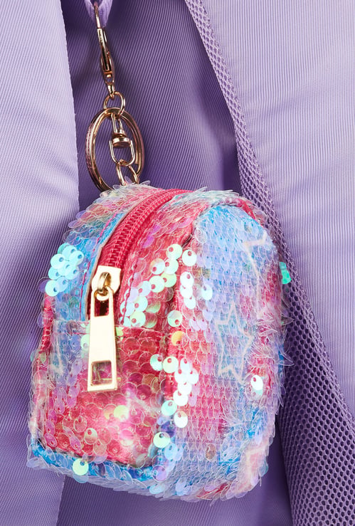 FAME FOREVER Sequinned Mini Pouch