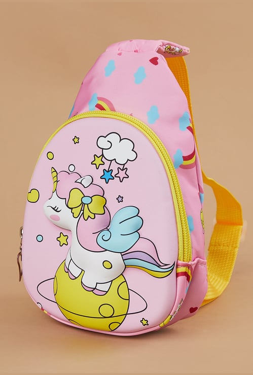 FAME FOREVER Unicorn Print Crossbody Bag