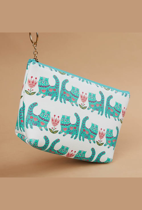 FAME FOREVER Printed Vanity Pouch