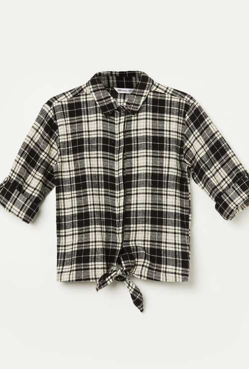 FAME FOREVER Girls Checked Shirt