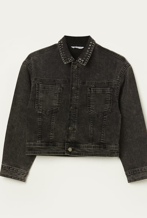 FAME FOREVER Girls Denim Jacket
