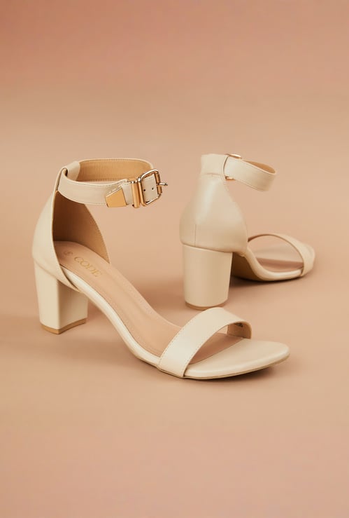 CODE Open Toe Block Heels