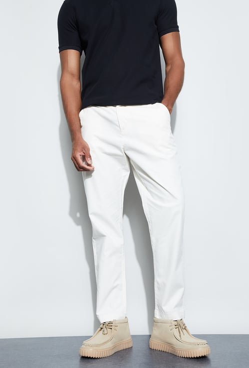 CODE UNWIND Solid Regular Fit Trousers