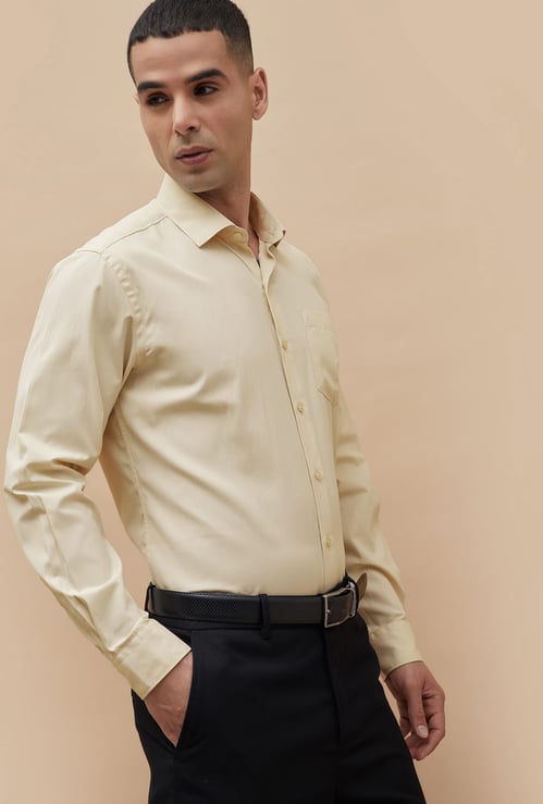 CODE Textured Regular Fit Formal Shirt