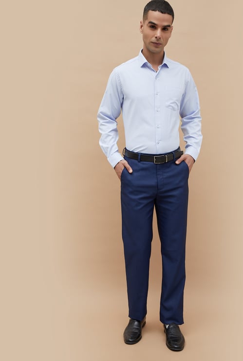 CODE Textured Regular Fit Formal Shirt