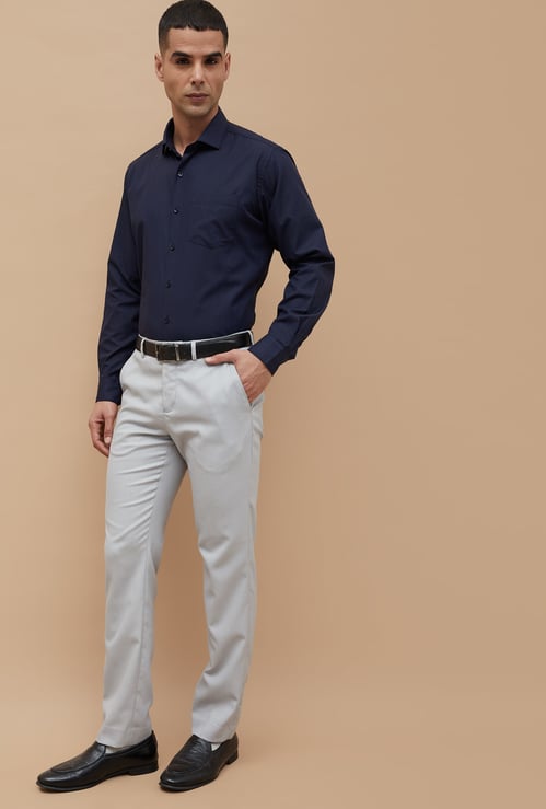 CODE Textured Regular Fit Formal Shirt