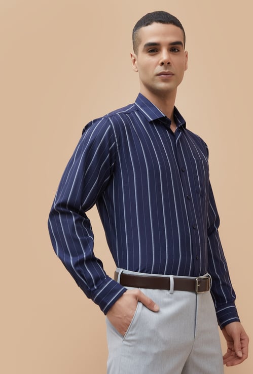 CODE Striped Regular Fit Formal Shirt