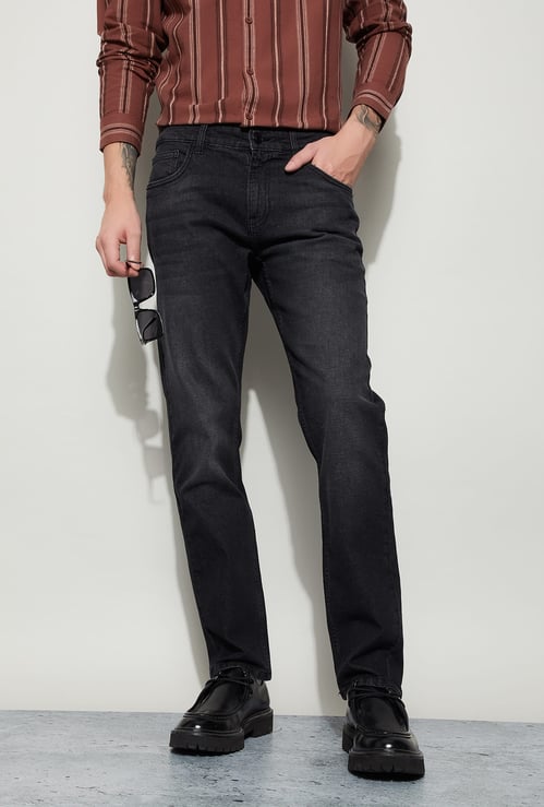 DENIMIZE Washed Slim Straight Jeans