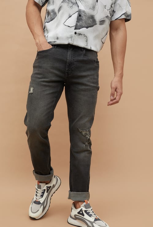 FORCA Distressed Loose Fit Jeans
