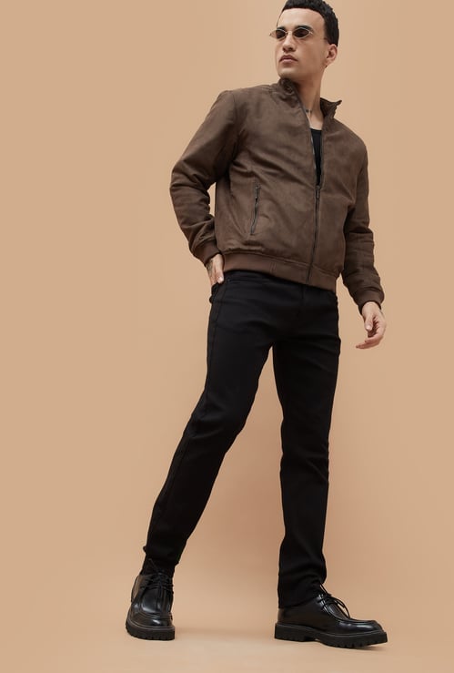 DENIMIZE Solid Slim Tapered Jeans