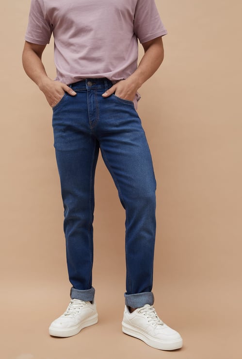DENIMIZE Washed Slim Tapered Jeans