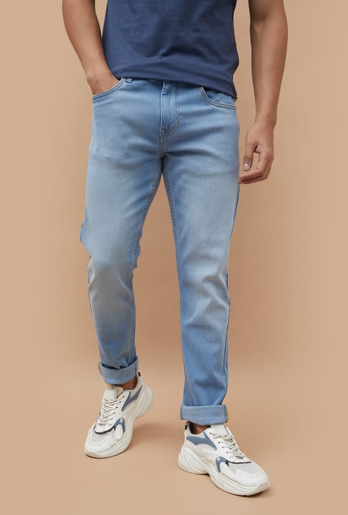DENIMIZE Lightwashed Slim Tapered Jeans
