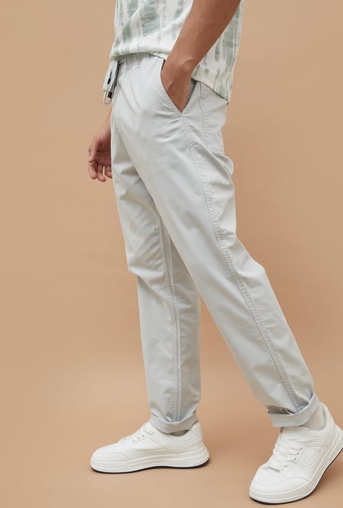 FORCA Solid Regular Fit Trousers