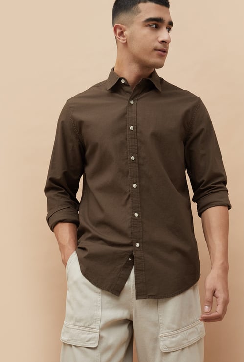 FORCA Textured Regular Fit Shirt
