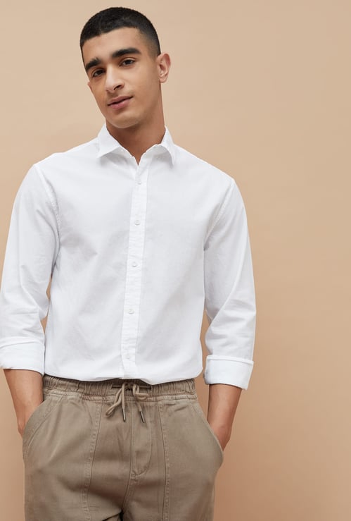 FORCA Textured Regular Fit Shirt