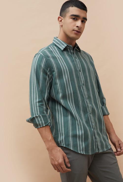 DENIMIZE Striped Smart Fit Shirt