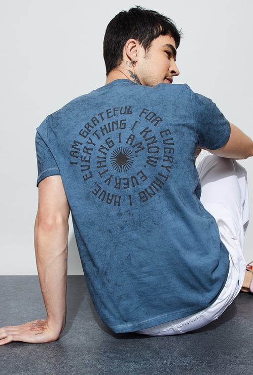 FORCA Back Typographic Print T-shirt