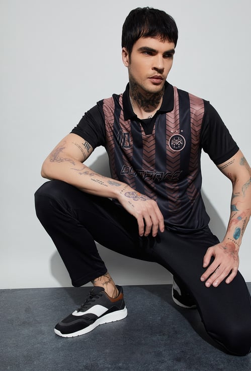 FAME FOREVER ACTIVE Printed Polo T-shirt