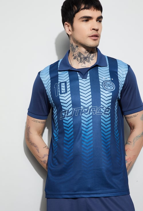 FAME FOREVER ACTIVE Printed Polo T-shirt