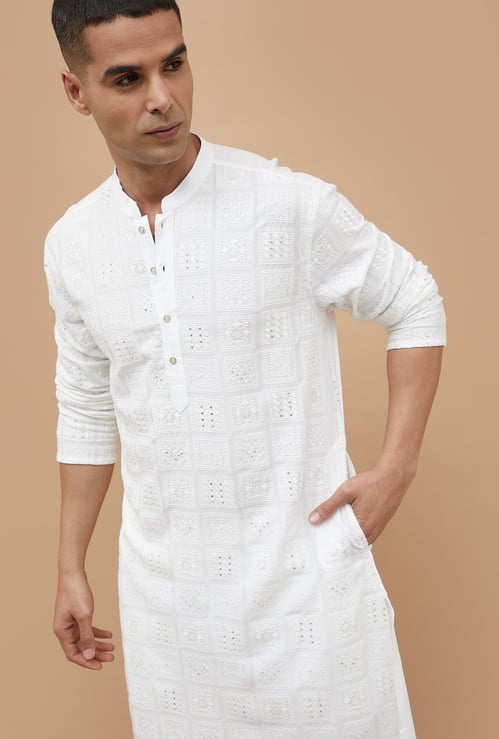MELANGE Embroidered Straight Kurta