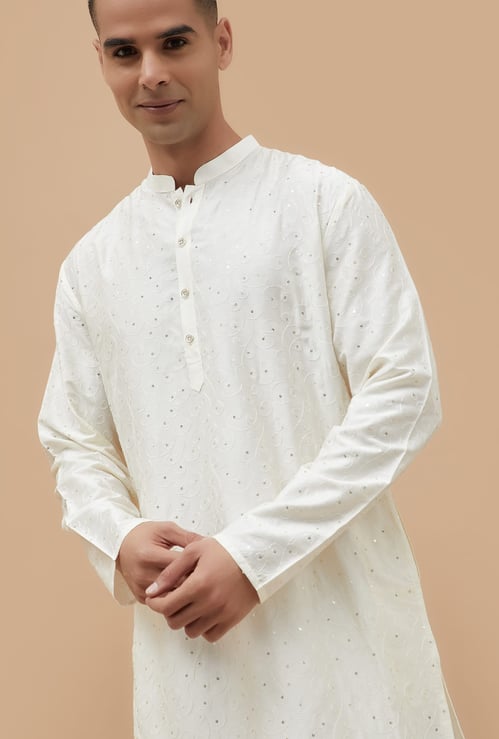 MELANGE Embroidered Straight Kurta