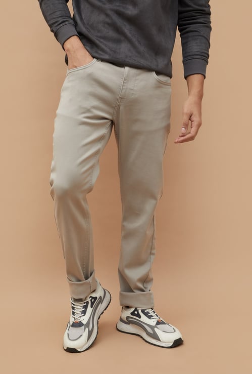 BOSSINI Solid Slim Straight Trousers