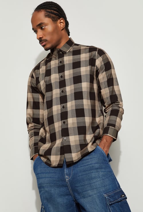 BOSSINI Checked Regular Fit Shirt