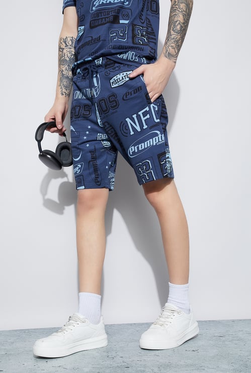 FAME FOREVER Printed Shorts